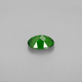 Diopsido de cromo verde natural de 0,80 ct, corte óvalo, VS-SI