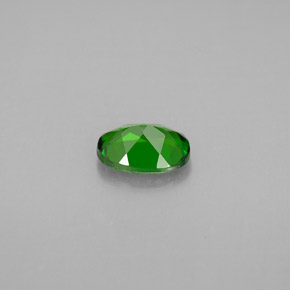 Diopsido de cromo verde natural de 0,73 ct, corte óvalo, VVS