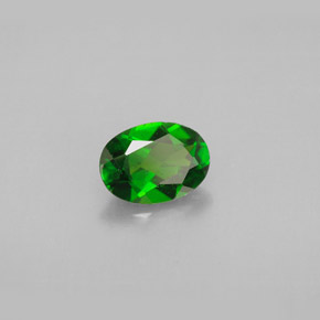Diopsido de cromo verde natural de 0,87 ct, corte óvalo, VS-SI