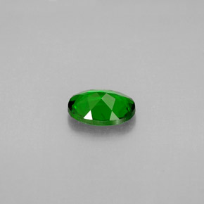 Diopsido de cromo verde natural de 0,81 ct, corte óvalo, VVS-VS