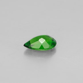 diópsido de cromo Verde natural de 0.55 ct, En forma de pera, VVS-VS