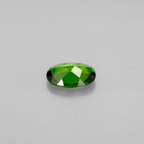 Diopsido de cromo verde natural de 0,65 ct, corte óvalo, VVS