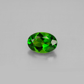 Diopsido de cromo verde natural de 0,86 ct, corte óvalo, VVS-VS