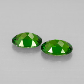 Gemas de diopsido de cromo verde natural de  ct, corte óvalo, VVS-VS