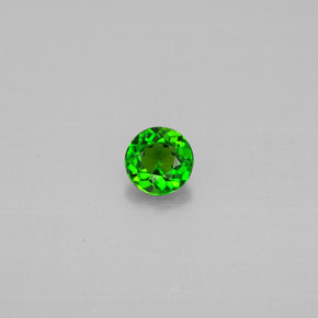 Diopsido de cromo verde natural de 0,27 ct, corte redondo, VVS-VS
