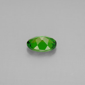 Diopsido de cromo verde natural de 0,71 ct, corte óvalo, VVS-VS