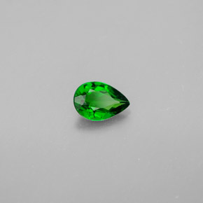 Diopsido de cromo verde natural de 0,31 ct, en forma de pera, VVS