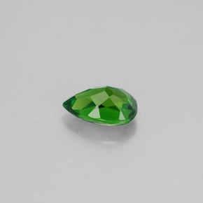 Diopsido de cromo verde natural de 0,74 ct, en forma de pera, VVS
