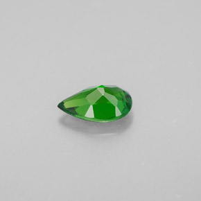 Diopsido de cromo verde natural de 0,64 ct, en forma de pera, VVS