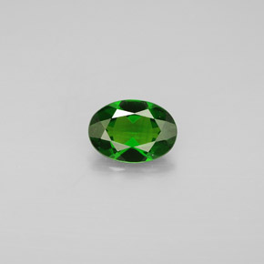 diópsido de cromo Verde natural de 0.75 ct, Corte Óvalo, VVS