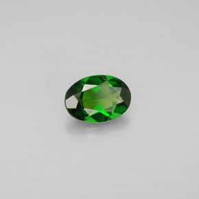 diópsido de cromo Verde natural de 0.75 ct, Corte Óvalo, VVS