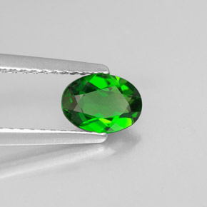 diópsido de cromo Verde natural de 0.61 ct, Corte Óvalo, VVS