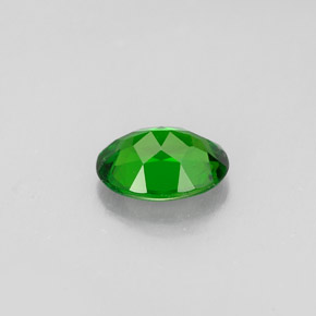 Diopsido de cromo verde natural de 0,79 ct, corte óvalo, VS