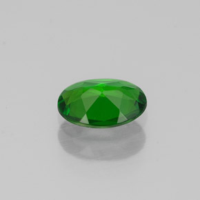 Diopsido de cromo verde natural de 0,67 ct, corte óvalo, VVS