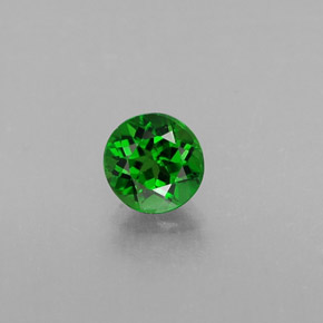 Diopsido de cromo verde natural de 0,48 ct, corte redondo, VS