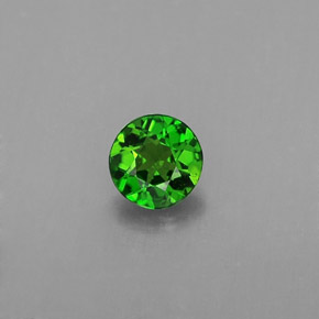 Diopsido de cromo verde natural de 0,32 ct, corte redondo, VS