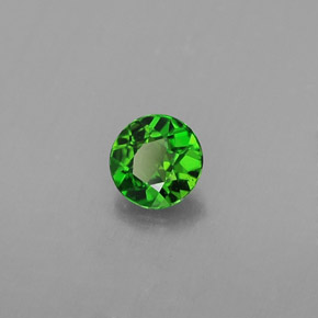 Diopsido de cromo verde natural de 0,32 ct, corte redondo, VS