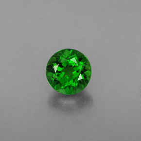 diópsido de cromo Verde natural de 0.54 ct, Corte Redondo, VS