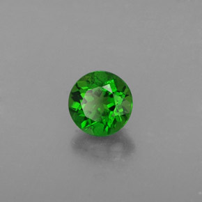 diópsido de cromo Verde natural de 0.54 ct, Corte Redondo, VS