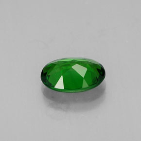 Diopsido de cromo verde natural de 0,72 ct, corte óvalo, VS