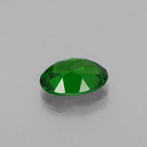 Diopsido de cromo verde natural de 0,82 ct, corte óvalo, VS