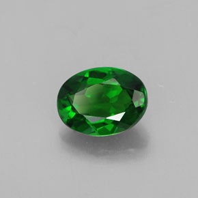 diópsido de cromo Verde natural de 0.83 ct, Corte Óvalo, VS
