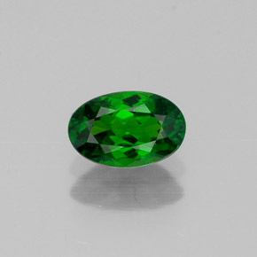 diópsido de cromo Verde natural de 0.58 ct, Corte Óvalo, VVS