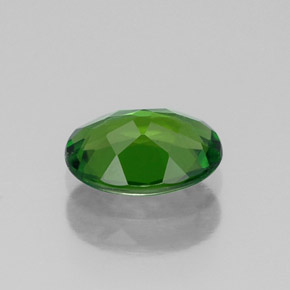 Diopsido de cromo verde natural de 0,78 ct, corte óvalo, VS