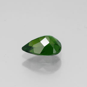 Diopsido de cromo verde natural de 0,70 ct, en forma de pera, VVS-VS