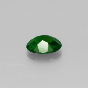 Diopsido de cromo verde natural de 0,70 ct, corte óvalo, VVS