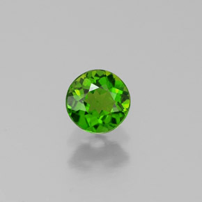diópsido de cromo Verde natural de 0.33 ct, Corte Redondo, VS