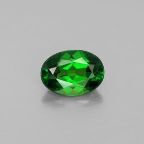 diópsido de cromo Verde natural de 0.86 ct, Corte Óvalo, VS