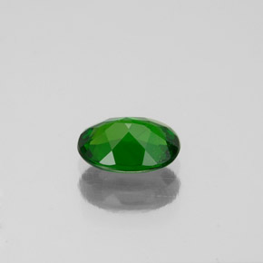 Diopsido de cromo verde natural de 0,86 ct, corte óvalo, VS-SI