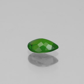 Diopsido de cromo verde natural de 0,41 ct, en forma de pera, VS