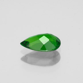 diópsido de cromo Verde natural de 0.71 ct, En forma de pera, VS