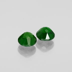 Gemas de diopsido de cromo verde natural de  ct, corte redondo, VVS-VS