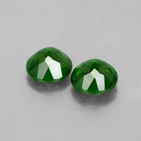 Gemas de diópsido de cromo Verde natural de  ct, Corte Redondo, VS-SI