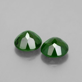 Gemas de diopsido de cromo verde natural de  ct, corte redondo, VS