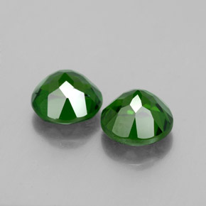 Gemas de diopsido de cromo verde natural de  ct, corte redondo, VVS-VS