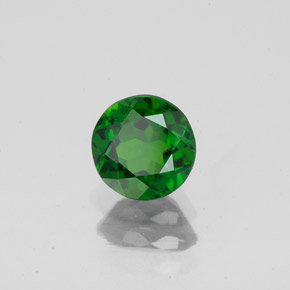 Diopsido de cromo verde natural de 0,85 ct, corte redondo, VS