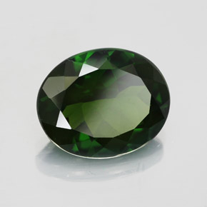 diópsido de cromo Verde natural de 3.51 ct, Corte Óvalo, VS