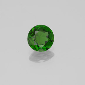 diópsido de cromo Verde natural de 0.80 ct, Corte Redondo, VS-SI