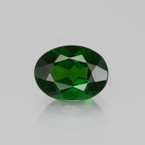 diópsido de cromo Verde natural de 1.30 ct, Corte Óvalo, VVS