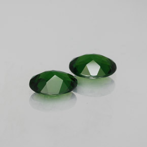 Gemas de diopsido de cromo verde natural de  ct, corte óvalo, VVS-VS