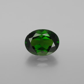 Diopsido de cromo verde natural de 2,03 ct, corte óvalo, VVS