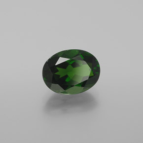 Diopsido de cromo verde natural de 2,03 ct, corte óvalo, VVS