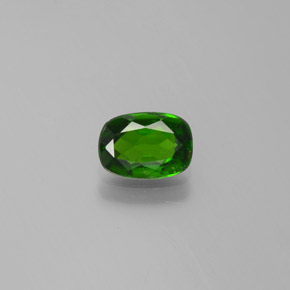 Diopsido de cromo verde natural de 0,79 ct, corte cojín, VVS-VS