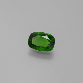 Diopsido de cromo verde natural de 0,79 ct, corte cojín, VVS-VS