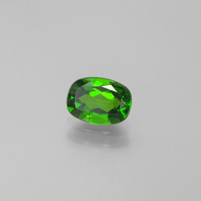 Diopsido de cromo verde natural de 0,94 ct, corte cojín, VVS