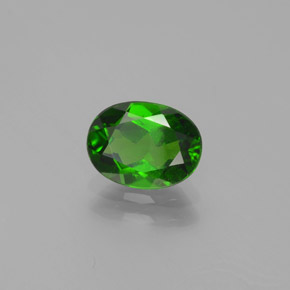 diópsido de cromo Verde natural de 1.29 ct, Corte Óvalo, VS